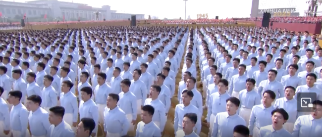 抗战经典歌曲响彻阅兵现场
