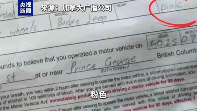 开玩具车上路还酒驾 加拿大男子被捕 无证驾驶惹祸端