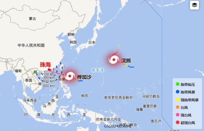 “桦加沙”来袭 珠海24日或“五停”