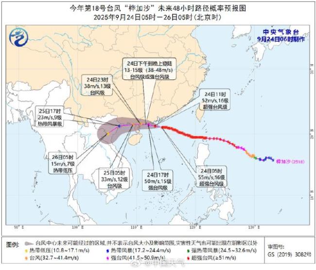 刚刚！沙登台风桦加沙登陆广东