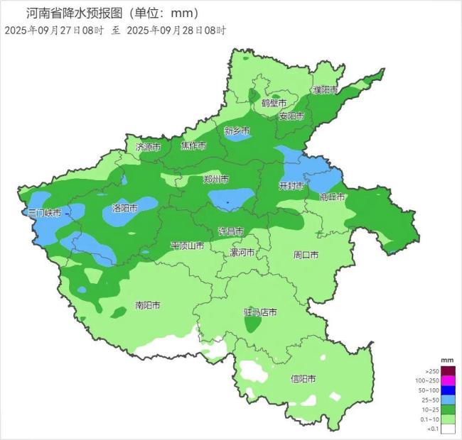 未来三天河南依旧多雨 较强降水南移