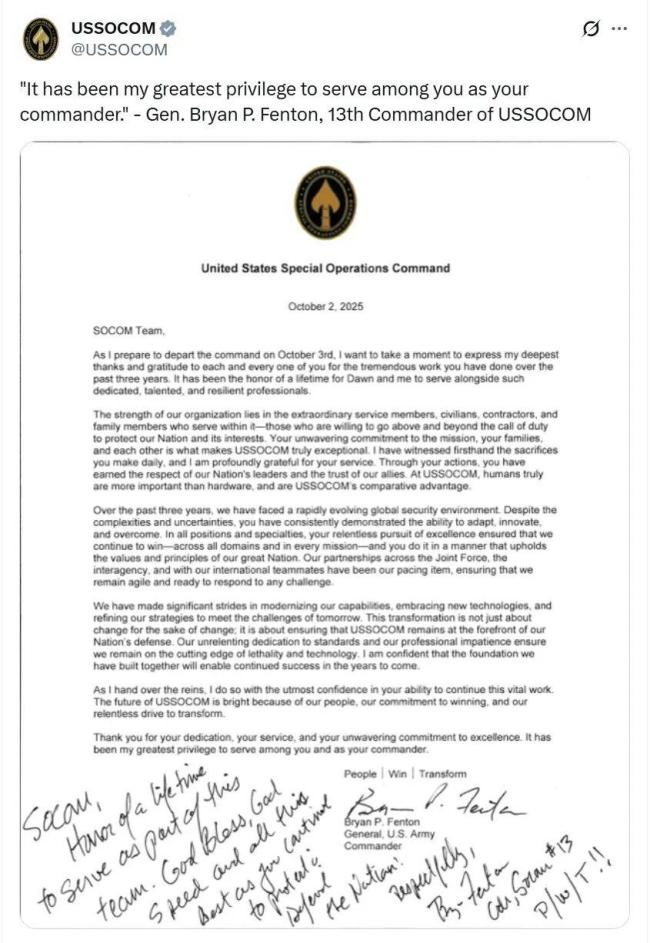 又一个美军四星上将辞职 高层动荡持续