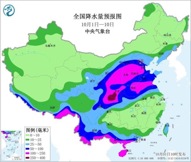 未来10天北方部分地区降雨偏多