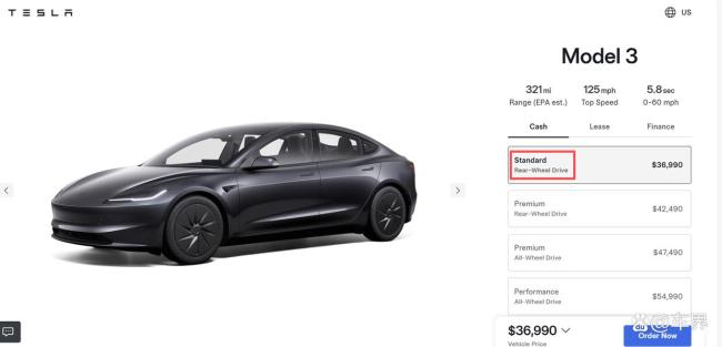 廉价版Model 3在美上市 售价下调引发关注