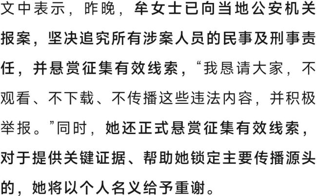34岁保时捷女销冠报警：被人用AI假视频进行侮辱诽谤，悬赏征集有效线索 坚决反击造谣者