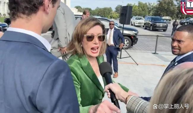 佩洛西手指记者破口大骂