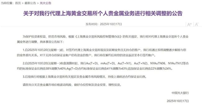 现货黄金创4年来最大跌幅 金价大幅波动引发机构警示