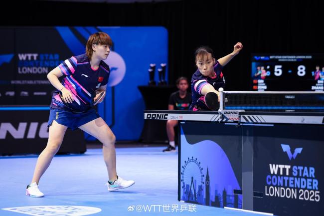 石洵瑤張翔宇女雙奪冠 國(guó)乒小將閃耀倫敦