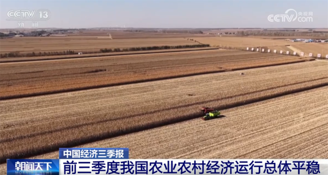 透过数据看前三季度“三农”成绩单