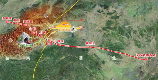 西十高铁湖北段开始铺轨 秦岭天堑变通途