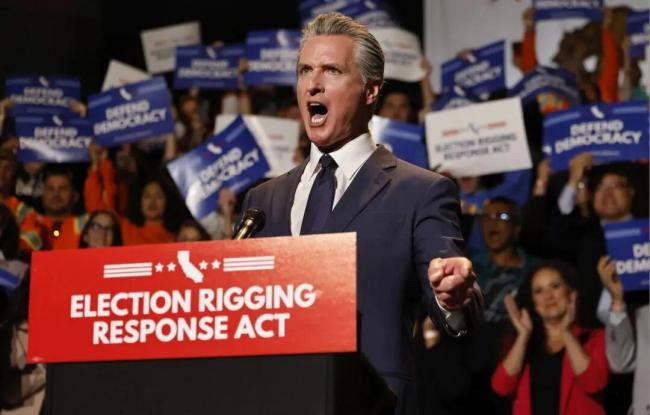 纽森抨击特朗普：美国人现在又穷又病 纽森力推50号提案