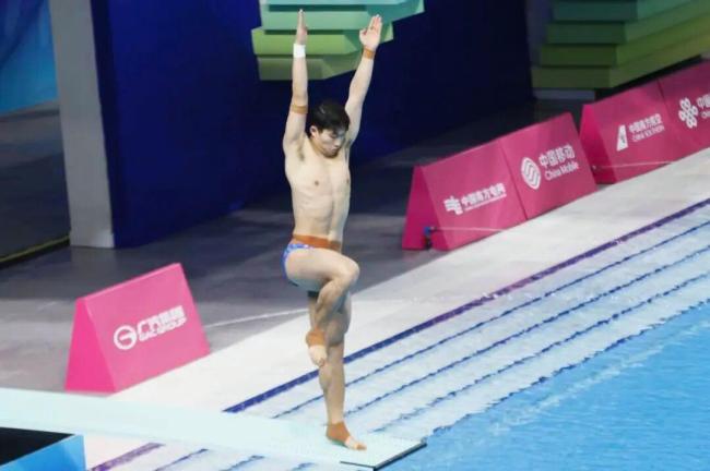 王宗源夺得全运会男子1米板冠军 湖北收获第二金