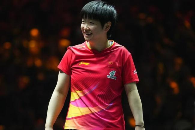 孙颖莎全力备战全运会