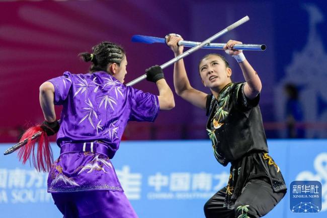 全运会武术套路团体比赛：山东队夺金 展现实力