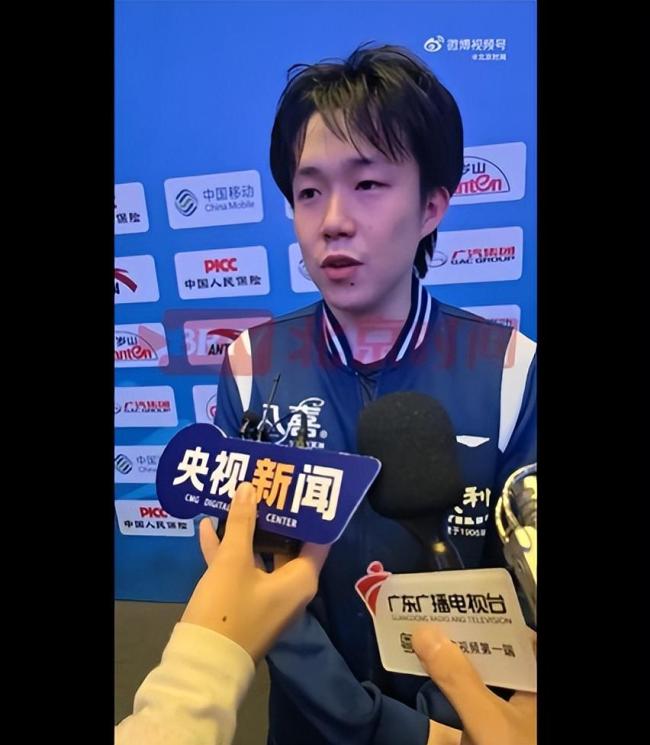 王楚钦表示将以挑战者的身份向范振东学习，期