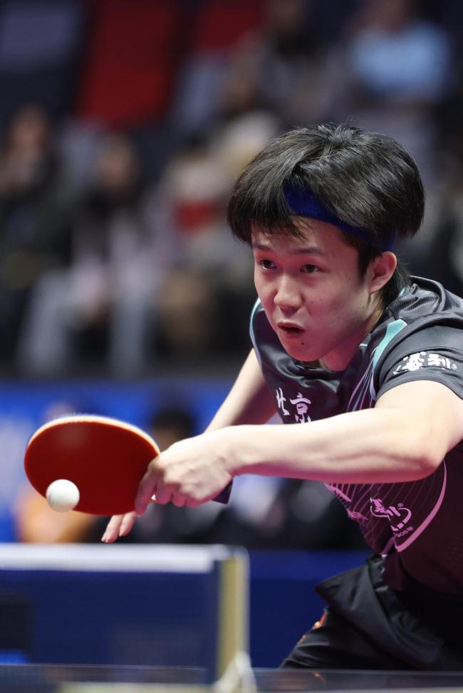 全运会乒乓球男团北京队3-0江苏队 王楚钦马龙立功