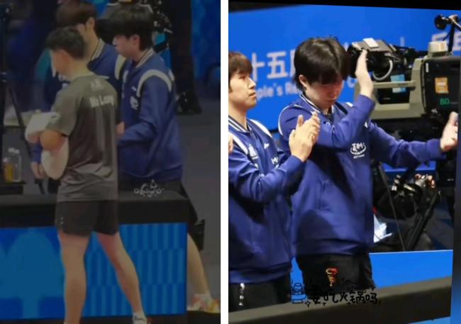 不用加班王楚钦开心鼓掌像个小海豹，现场球迷给龙队表白成亮点