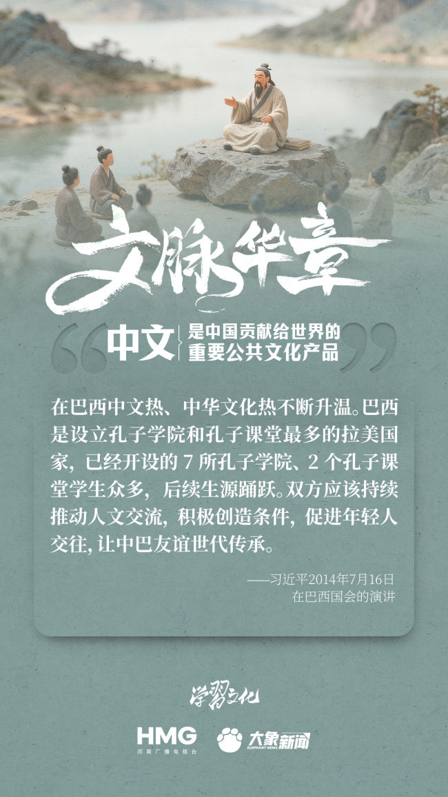 文脉华章|中文是中国贡献给世界的重要公共文化产品