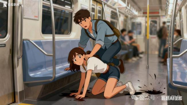 女子蹲坐地鐵被摔倒乘客壓骨折 法院判地鐵賠償 責任如何劃分？