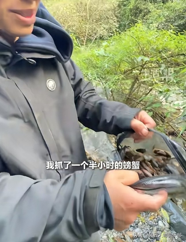 荒野林北打野收获近50只螃蟹 林北收获满满!_新闻频道_中华网