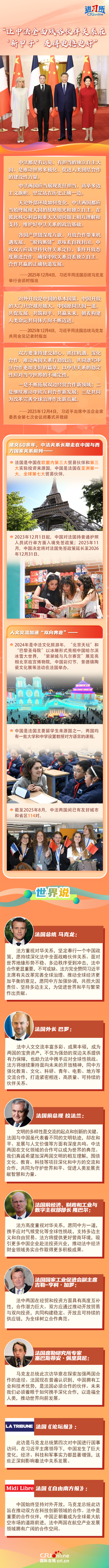 【讲习所·中国与世界】“让中法全面战略伙伴关系在‘新甲子’走得更稳更好”