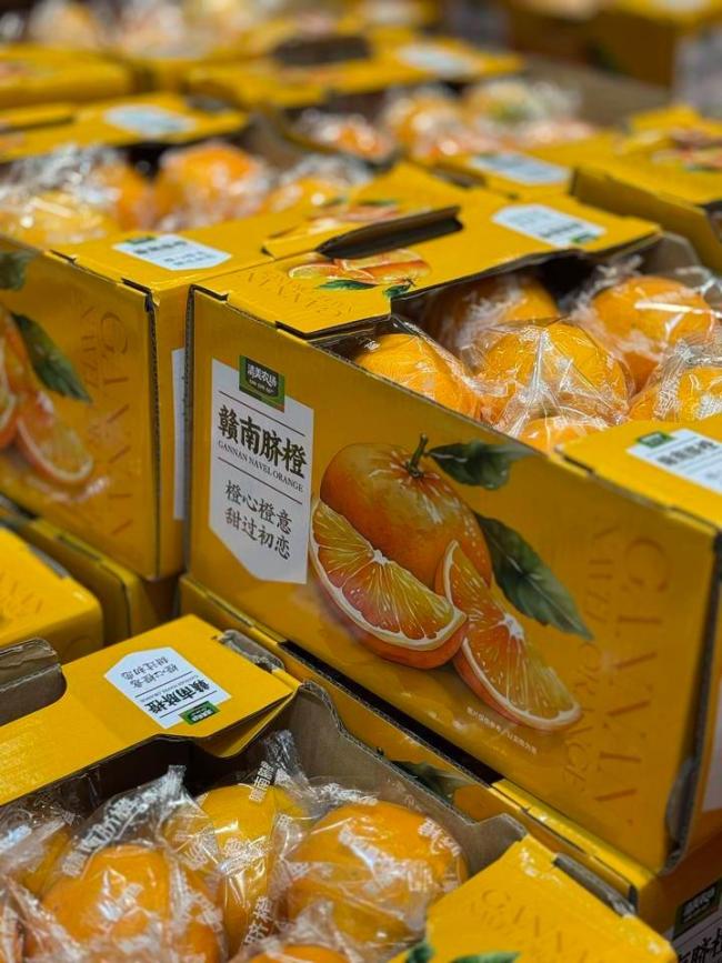 赣南脐橙首次大规模进入上海市场 甜蜜“黄金果”登陆申城