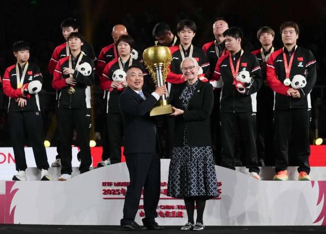 王勵勤表揚林詩棟 逆轉(zhuǎn)取勝助國乒奪冠