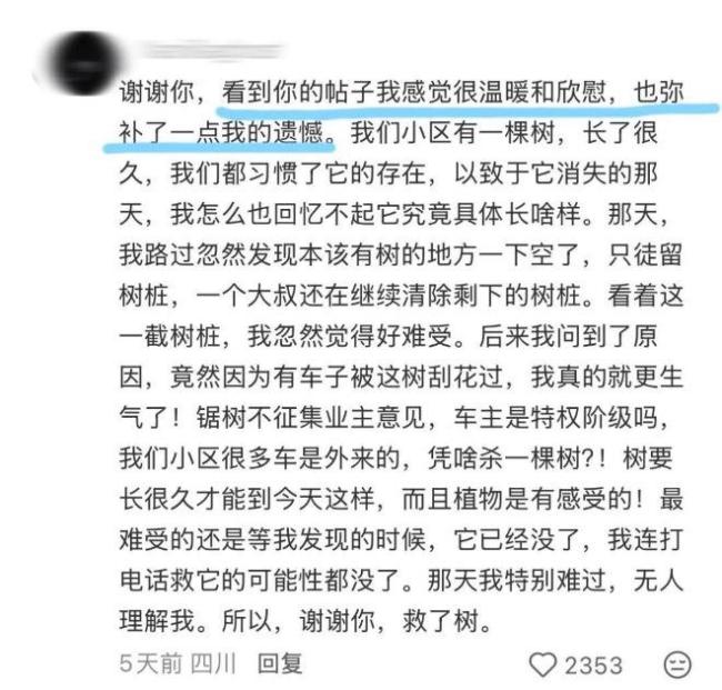 成都小伙為一棵樹撥打12345 小小舉動溫暖全網(wǎng)