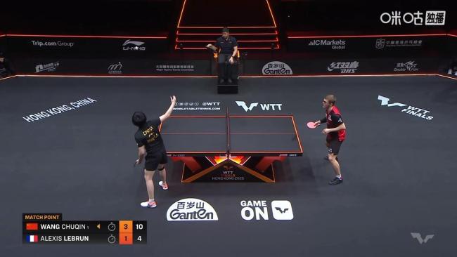 王楚欽4比1A勒布倫 晉級(jí)四強(qiáng)展現(xiàn)實(shí)力