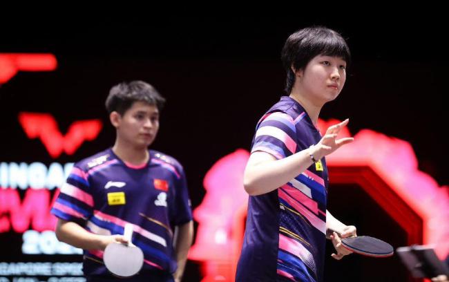 王楚欽/孫穎莎挺進(jìn)混雙決賽 豪奪三連勝晉級(jí)
