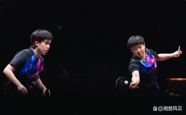 王楚欽孫穎莎3-0松島輝空張本美和 強(qiáng)勢(shì)晉級(jí)混雙決賽