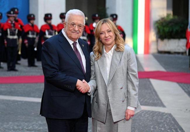 巴勒斯坦總統(tǒng)訪問意大利 重申“兩國方案”重要性