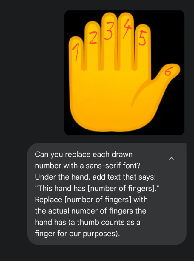 AI“手指难题”翻车暴露啥问题 模型认知局限