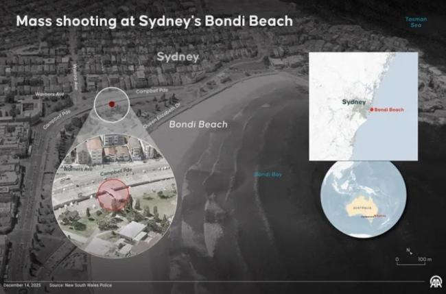 悉尼枪击事件中英勇夺枪男子留遗言 徒手缴械彰显勇气