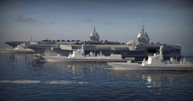 为中国航母点赞