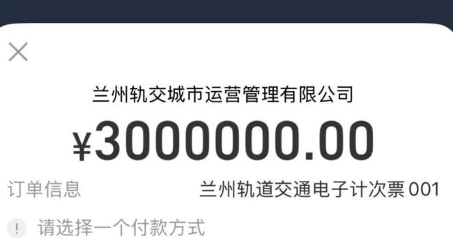 300元计次票付款变300万 当地回应 系统故障致歉