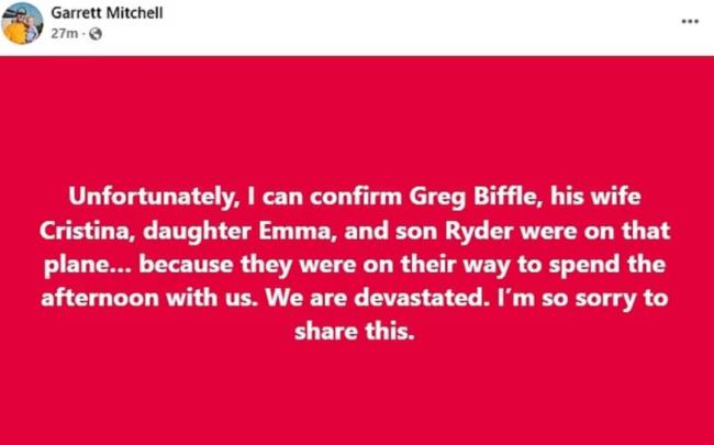 美知名车手一家4口坠机身亡 突发空难悲剧