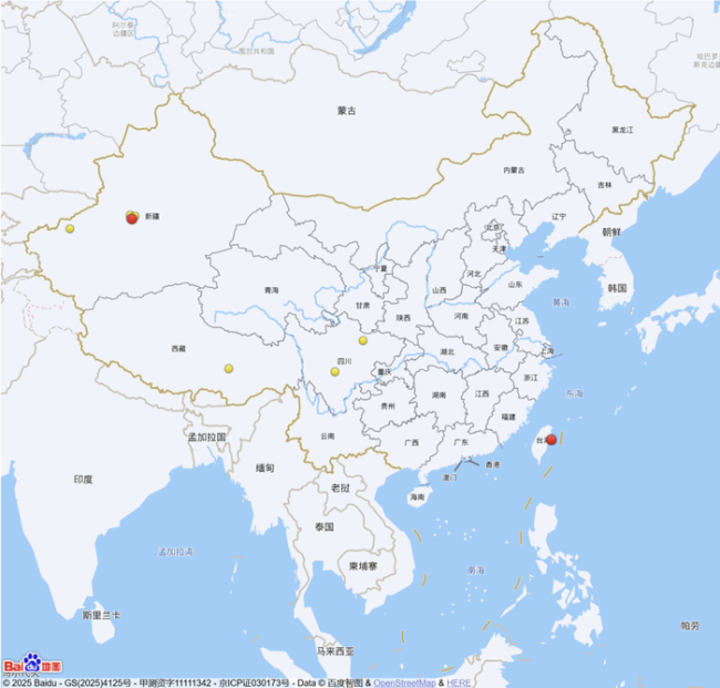 上周，我国共发生三级以上地震8次