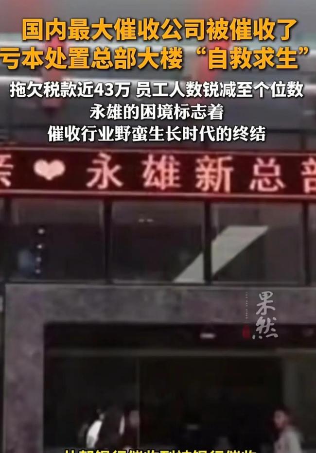 “催收一哥”永雄集团为何崩塌 恶行终有报应