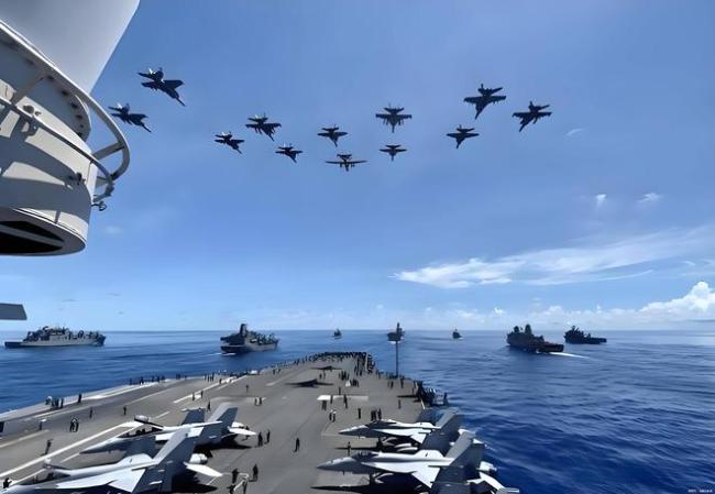 台海再现中美对峙荆叶优配，解放军紧贴台岛，美军逼近底线，台军全程龟缩