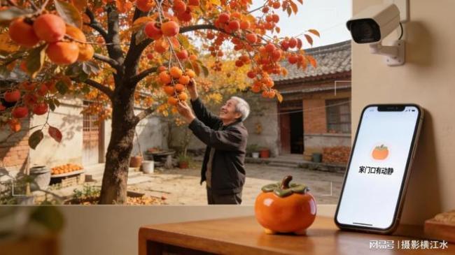 游子用监控记录老家一年四季变化