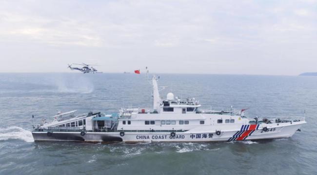 中国海警霸气喊话:请使用中文交流 彰显主权与文化认同