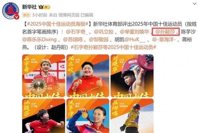 中国日报报道孙颖莎王楚钦 双喜临门获殊荣