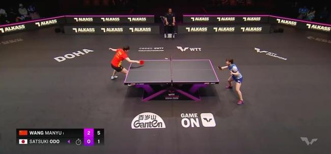 王曼昱横扫大藤沙月进16强 展现强大实力