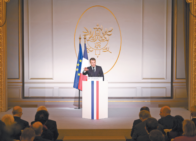 强调法国不会袖手旁观，马克龙谴责“新帝国主义”