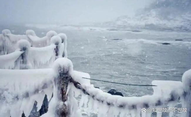 威海暴雪再现“冰河世纪”