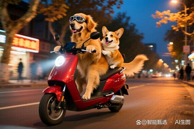 宠物狗“骑”电动三轮车上街 引发热议与法律争议