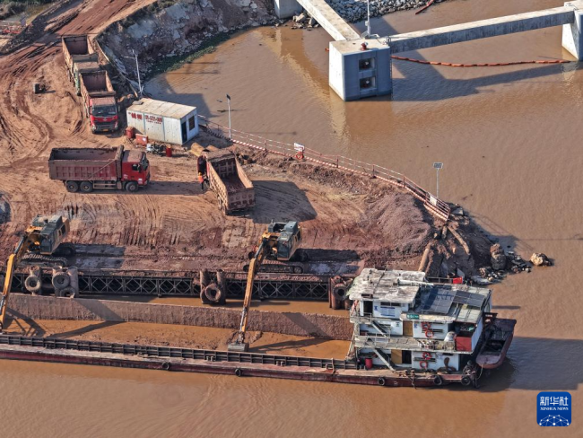 平陆运河建设忙