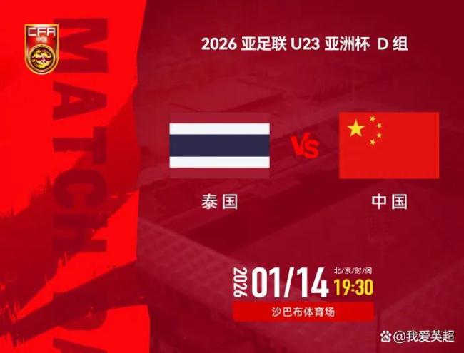 U23中泰大战 国足首发更换两人