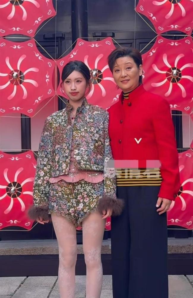 徐帆给杨紫先容犬子 红毯和顺技艺